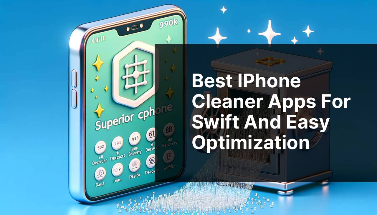 Best iPhone Cleaner Apps for Swift and Easy Optimization