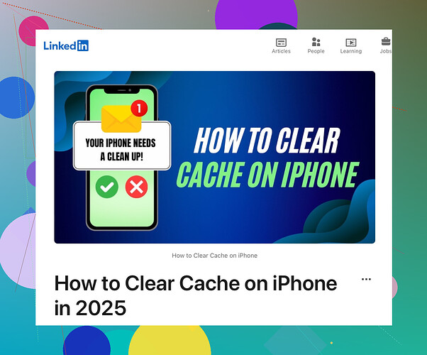 How can I clear YouTube cache on my iPhone?
