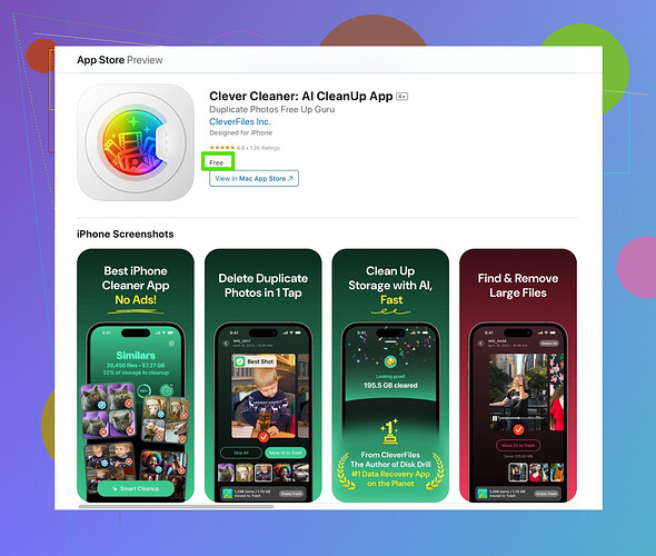 Clever Cleaner Interface
