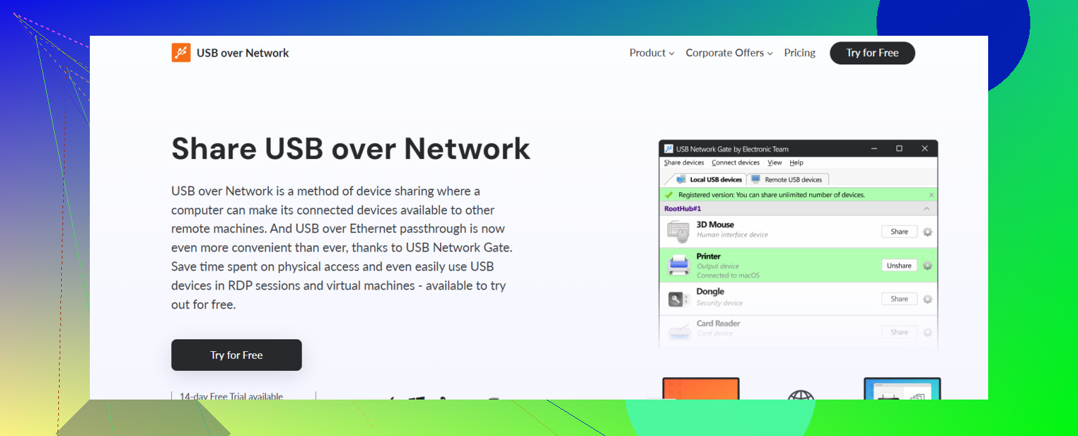 Looking for reliable USB over Ethernet software options