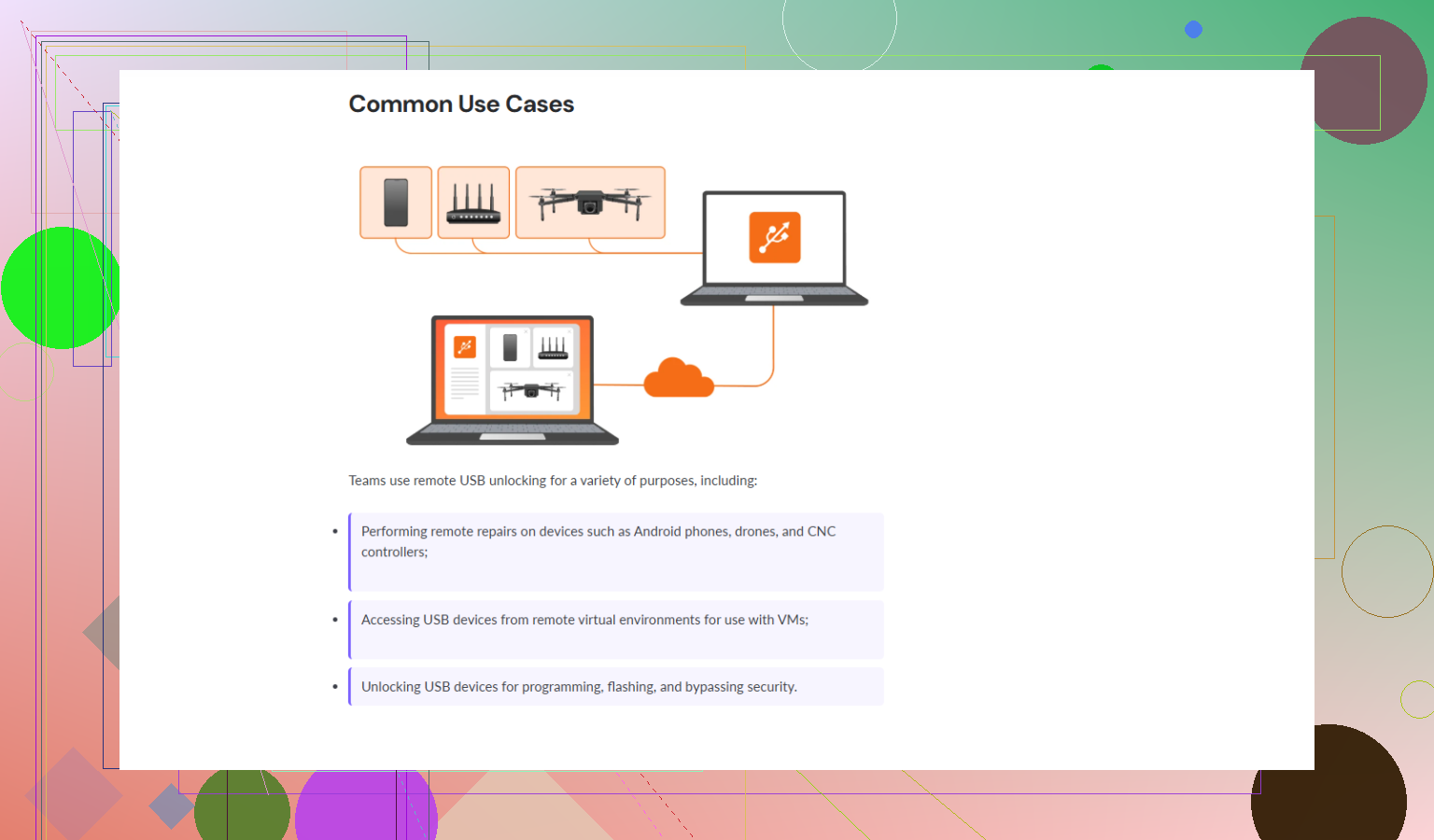 Can someone help me unlock remote USB access?