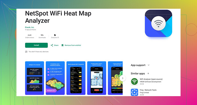 Meilleure application gratuite d analyse WiFi pour Android ?