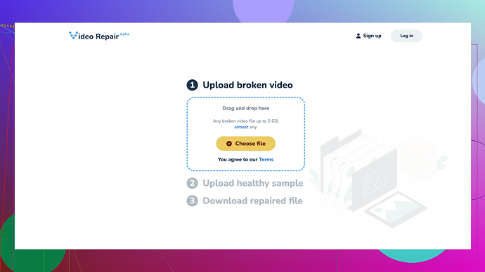 Clever Online Video Repair Screenshot