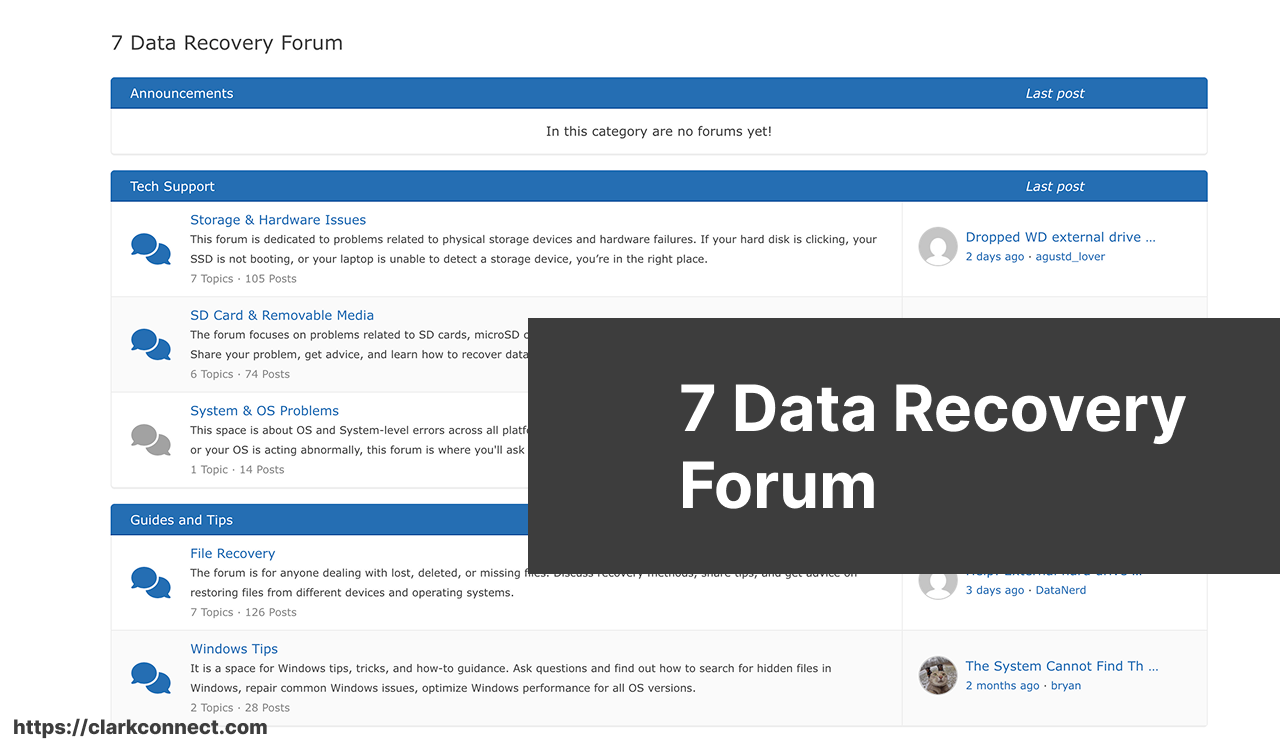 7 data recovery Forum