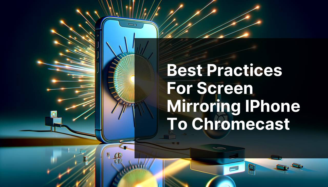 Best Practices for Screen Mirroring iPhone to Chromecast