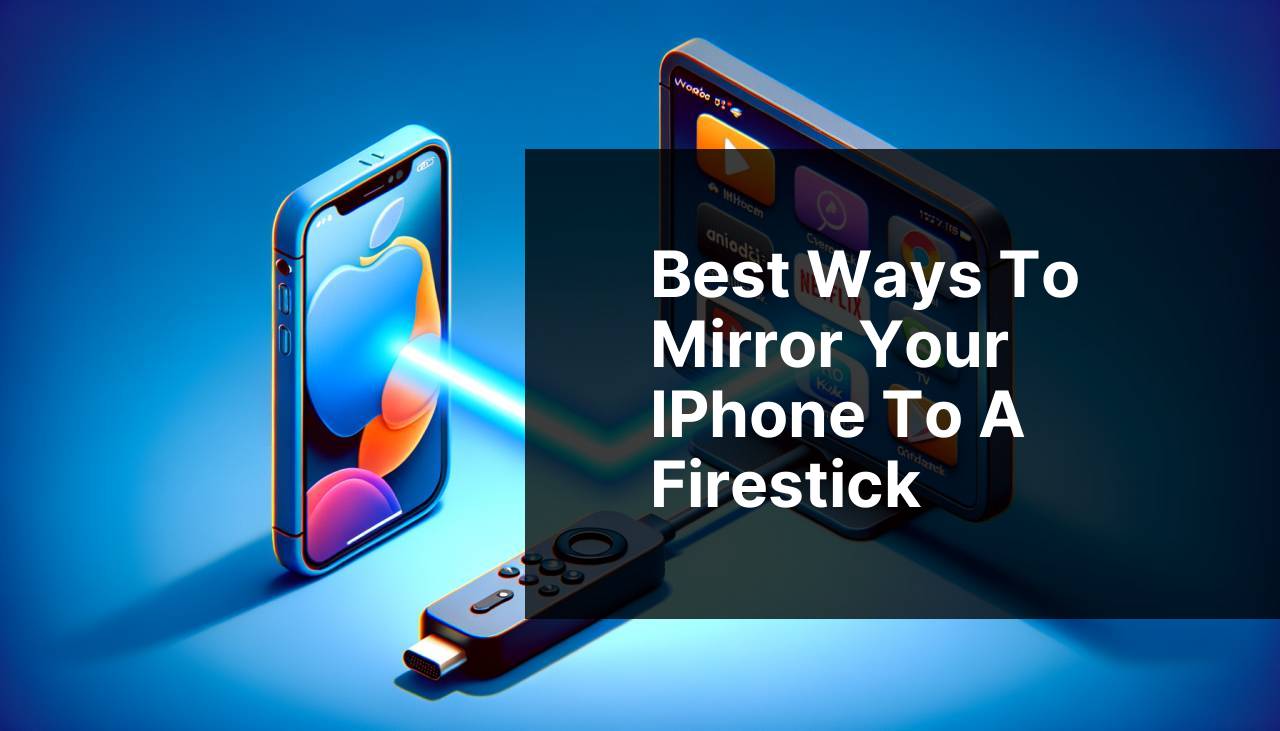 Best Ways to Mirror Your iPhone to a Firestick