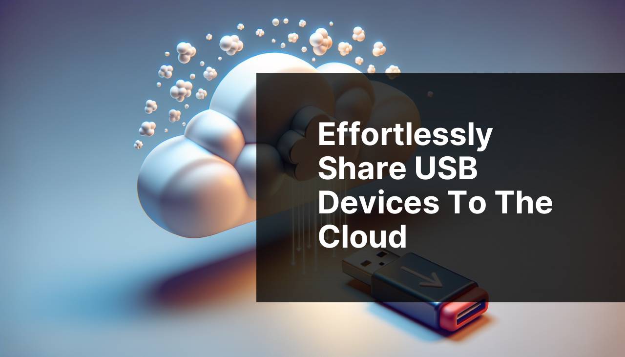 Effortlessly Share USB Devices to the Cloud