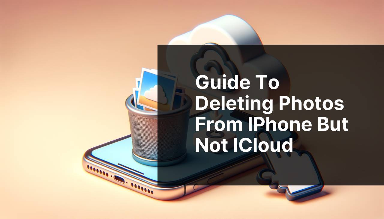 Guide to Deleting Photos from iPhone but Not iCloud
