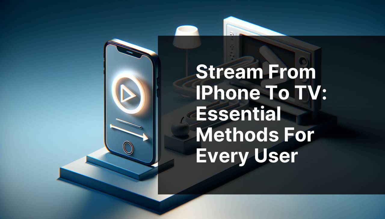 Stream from iPhone to TV: Essential Methods for Every User