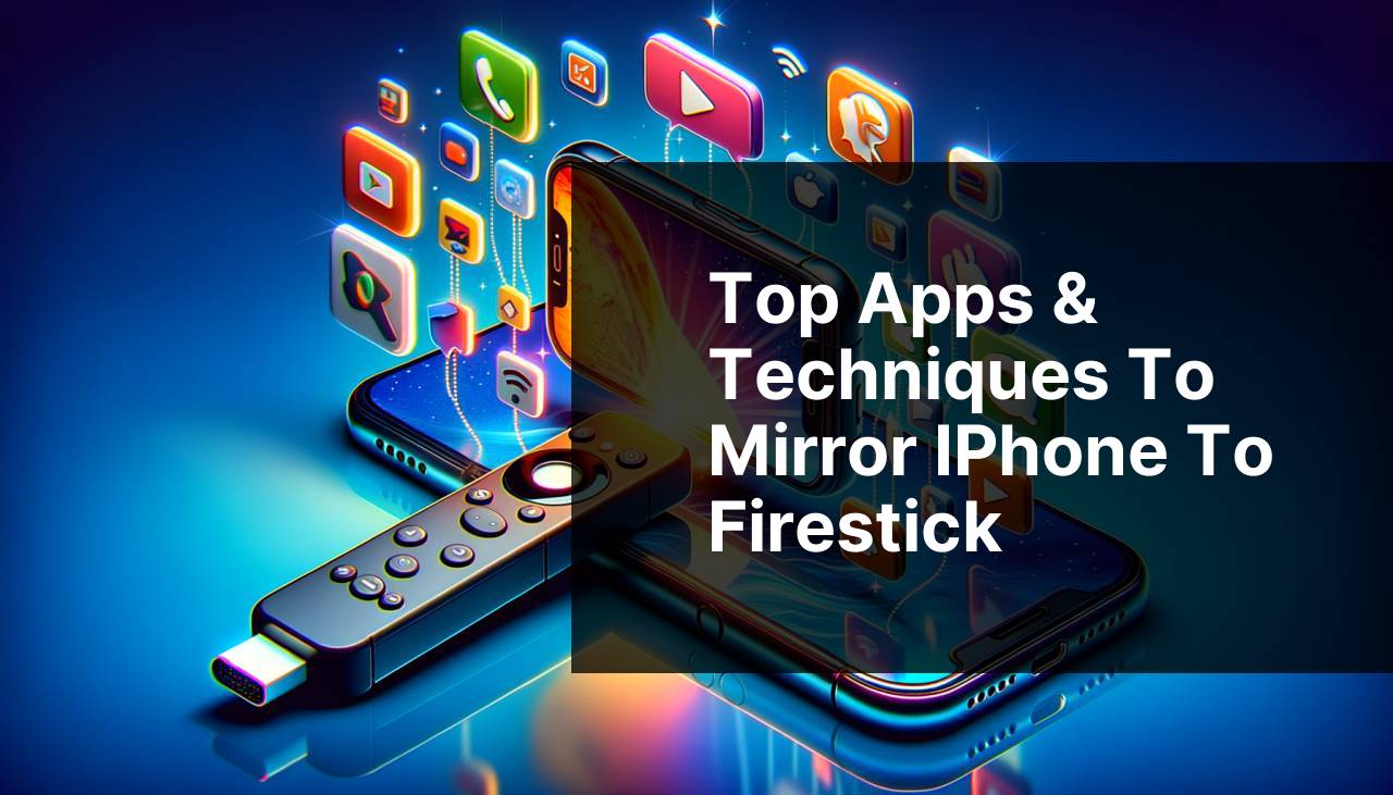 Top Apps & Techniques to Mirror iPhone to Firestick