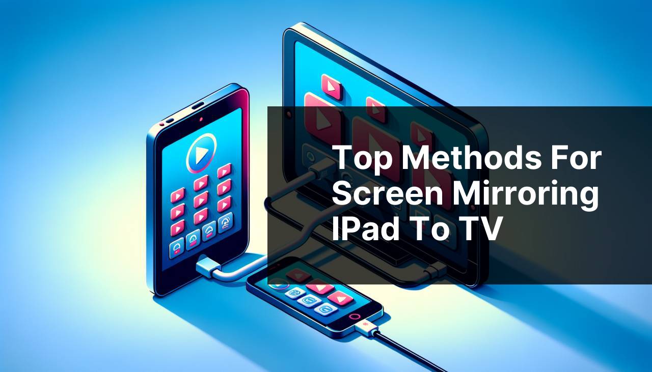 Top Methods for Screen Mirroring iPad to TV