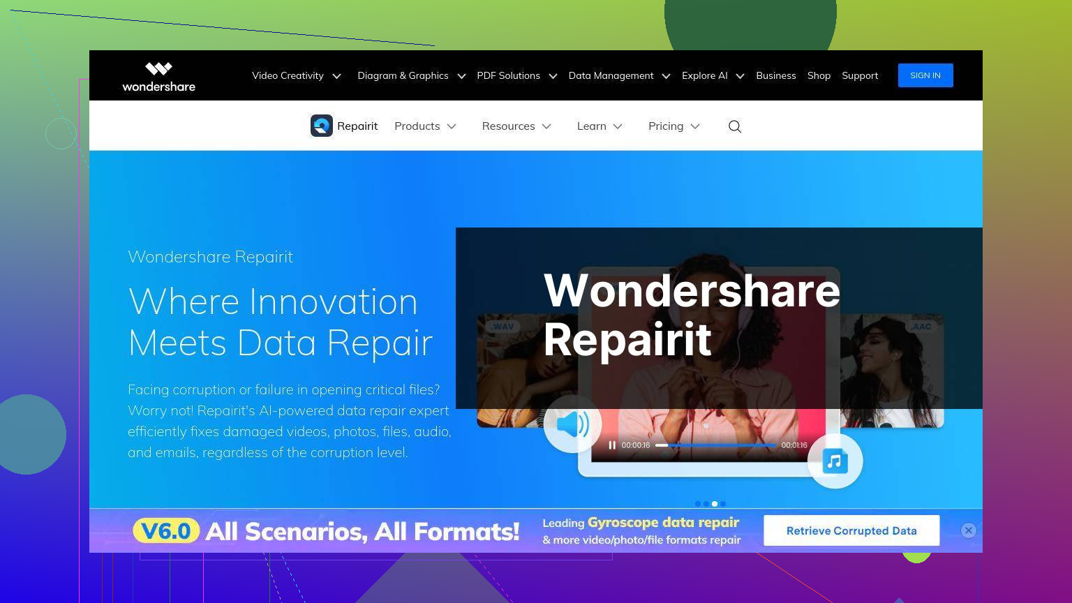 https://repairit.wondershare.com screenshot