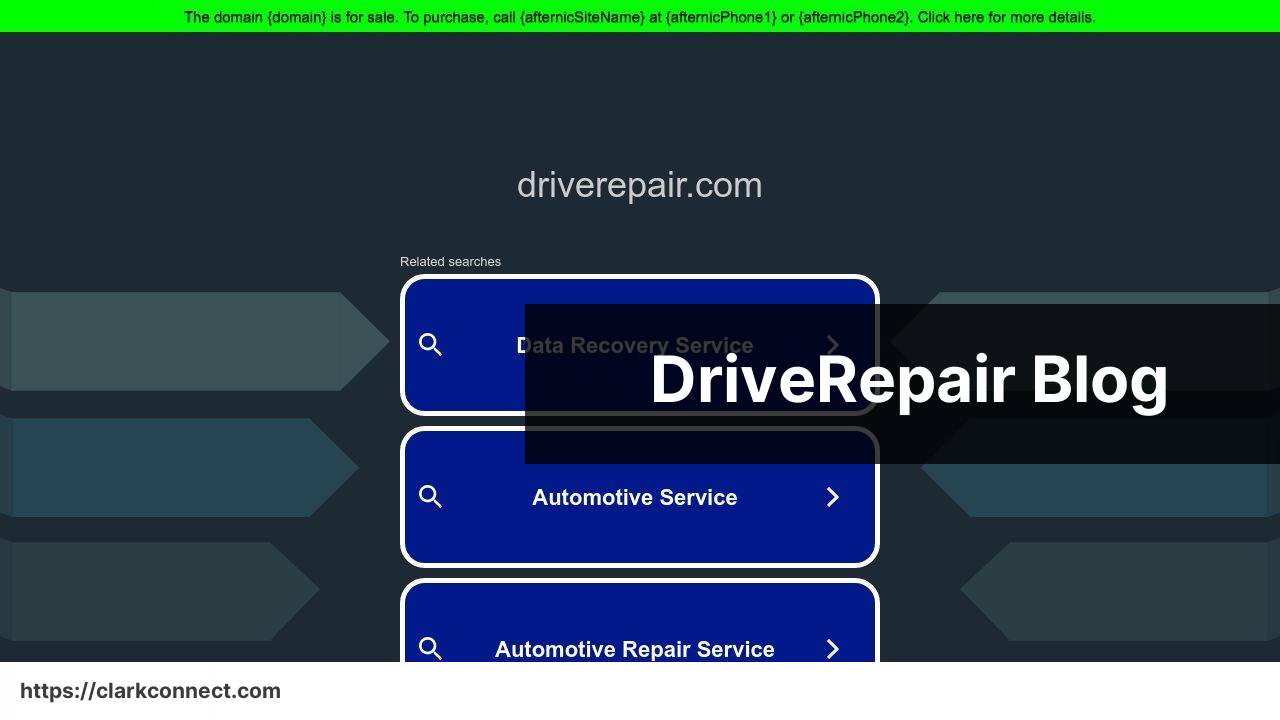 https://www.driverepair.com/blog/ screenshot