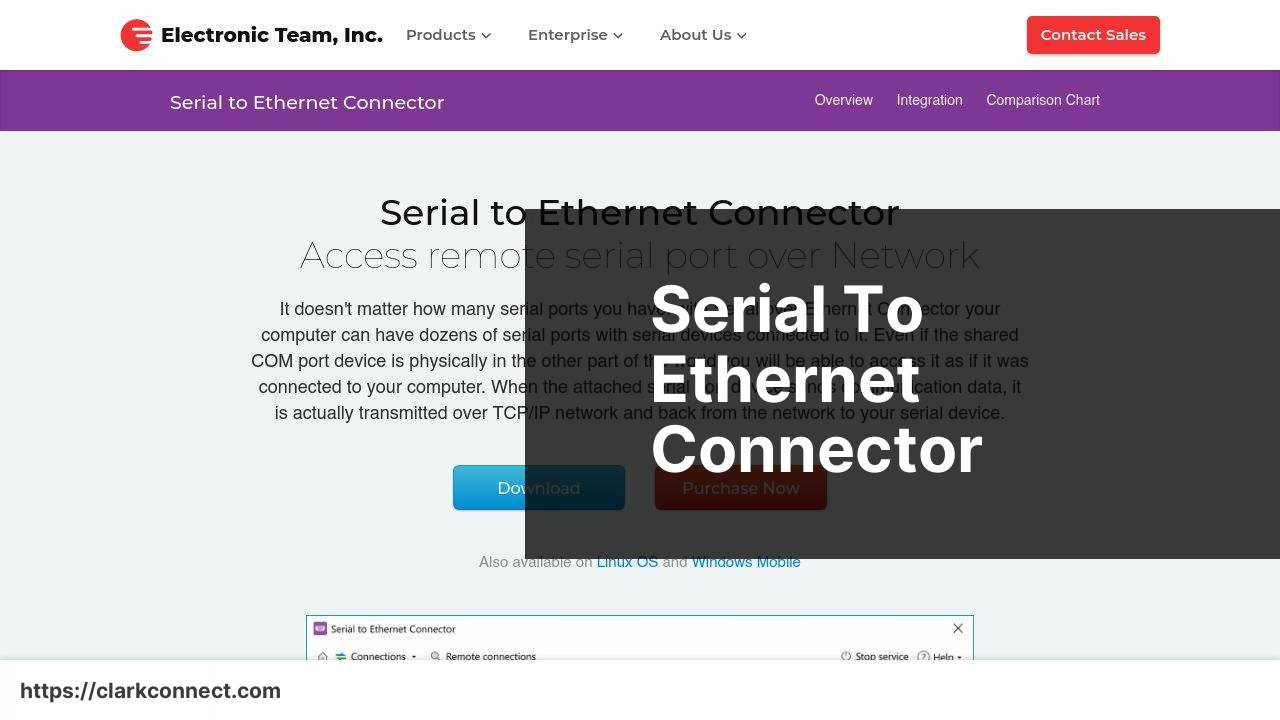 https://www.eltima.com/products/serial-to-ethernet-connector/ screenshot