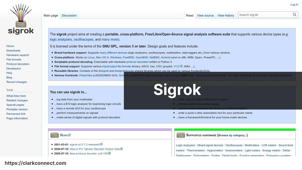 https://www.sigrok.org/ screenshot