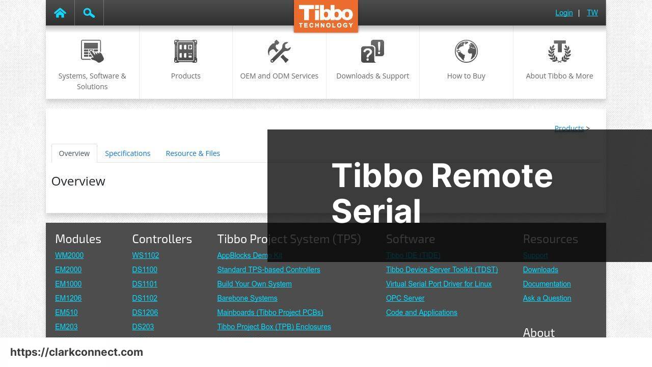 https://www.tibbo.com/products/remote-serial.html screenshot